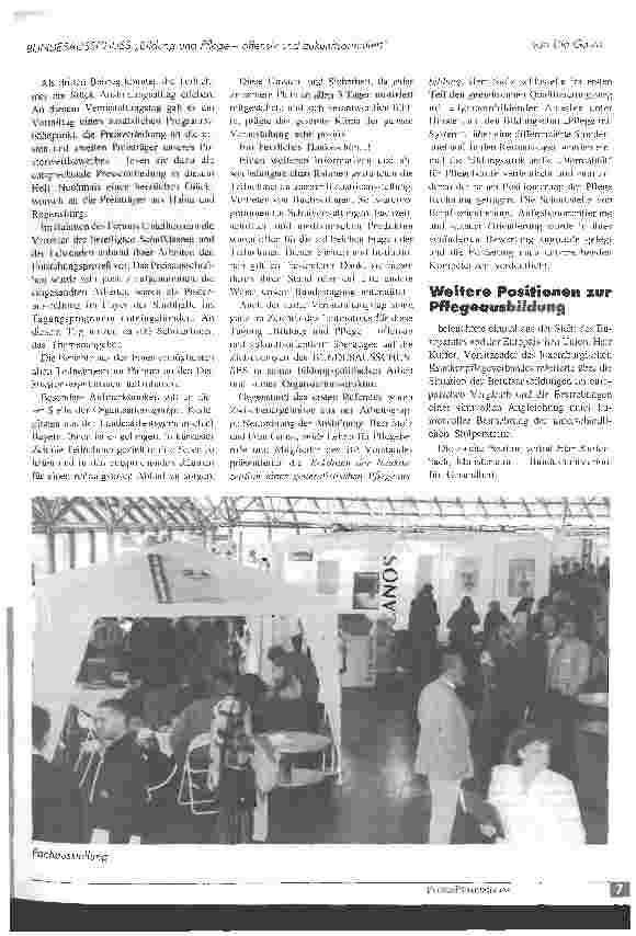 Vorschauseite 4: Bundesausschuss: Bildung und Pflege - offensiv und zukunftsorientiert