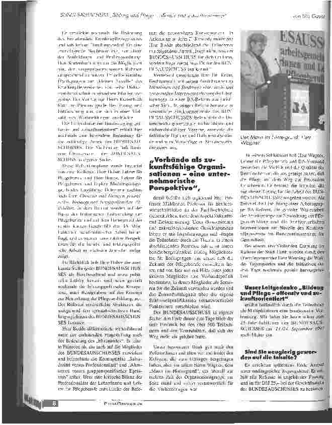 Vorschauseite 5: Bundesausschuss: Bildung und Pflege - offensiv und zukunftsorientiert