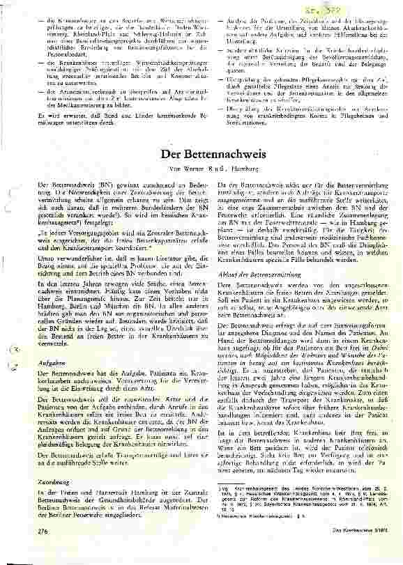 Vorschauseite 1: Der Bettennachweiß