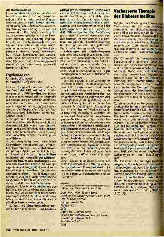 Vorschauseite 2: Kooperation im Ausbildungsprozeß der Facharbeiter für Krankenpflege