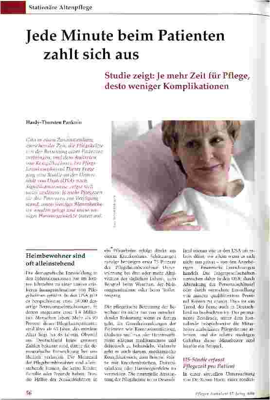 Vorschauseite 1: Jede Minute beim Patienten zahlt sich aus