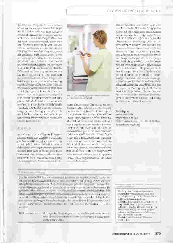 Vorschauseite 3: Servicerobotik Pflegewagen werden intelligent
