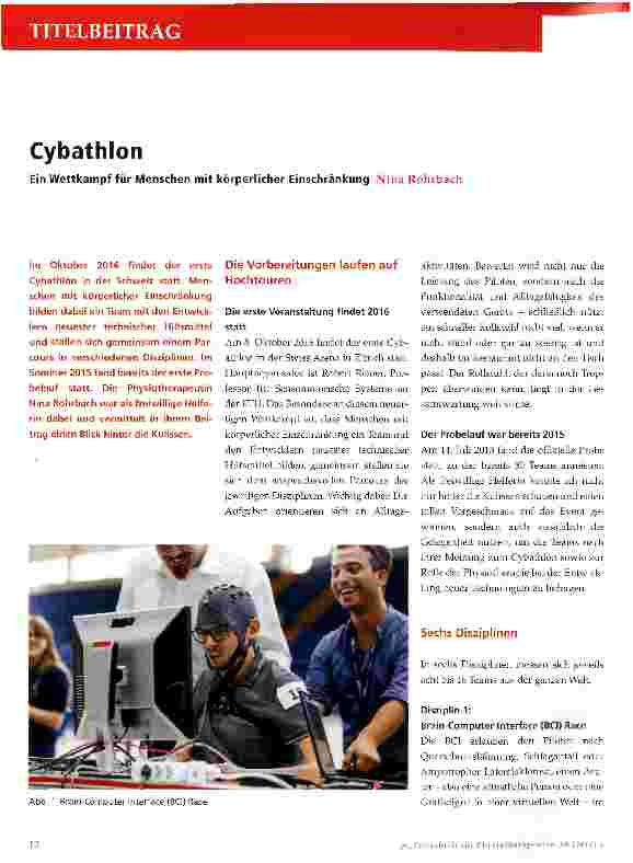 Vorschauseite 1: Cybathlon