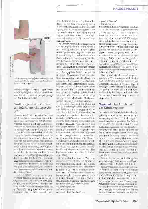 Vorschauseite 3: Die Schlüsselrolle der Hygienefachkraft