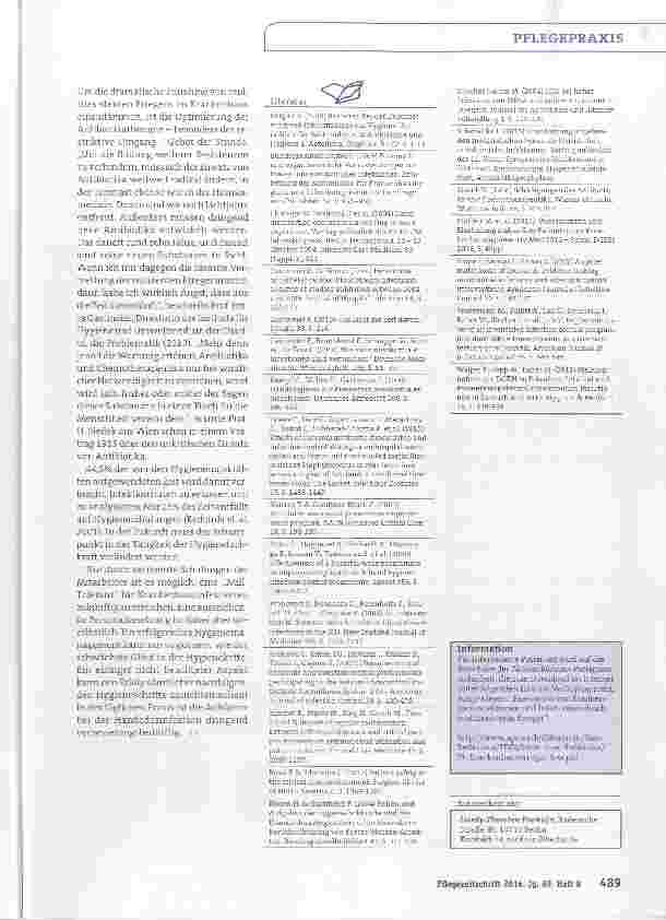 Vorschauseite 5: Die Schlüsselrolle der Hygienefachkraft