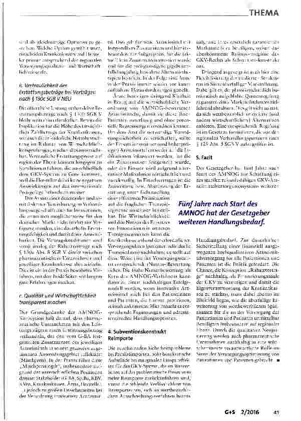 Vorschauseite 6: Rabattverträge im generischen Markt-was noch?