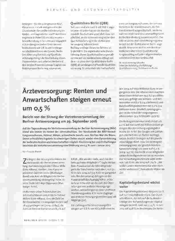 Vorschauseite 4: Fortbildung und Qualitätssicherung in der Ärztekammer Berlin
