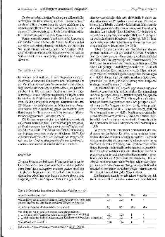 Vorschauseite 4: Beschäftigtenfluktuation bei Pflegenden: Ein Vergleich der Bedeutung von arbeitsbedingtem Stress, organisationalen und individuellen Faktoren für die Absicht zum Berufswechsel und…