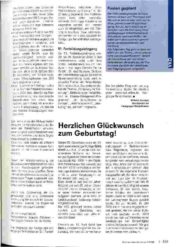 Vorschauseite 2: Rehabilitation braucht Förderer