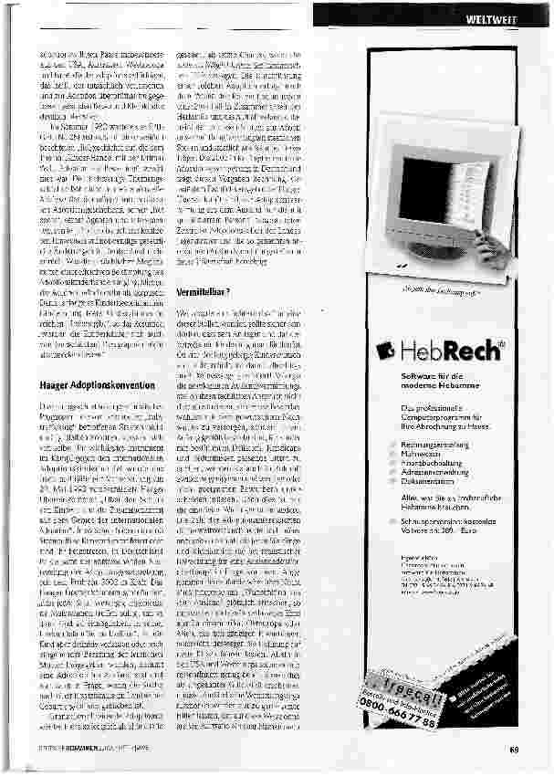 Vorschauseite 2: Auslandsadoption - ein Blick hinter die Kulissen