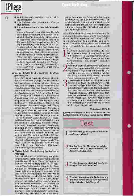 Vorschauseite 4: Anleitung und Beratung von Angehörigen Anleitung braucht Methode!