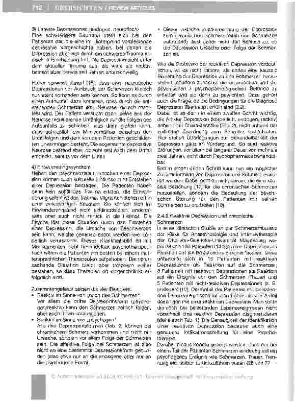 Vorschauseite 4: Affekte bei chronischen Schmerzen*