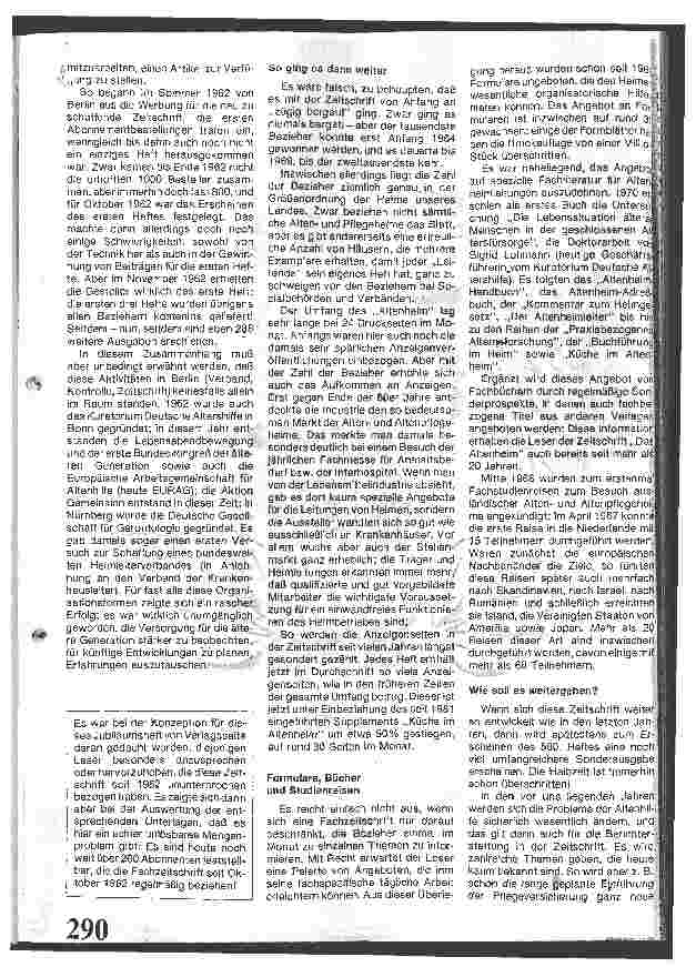 Vorschauseite 2: 25 Jahre Das Altenheim