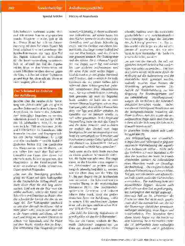 Vorschauseite 6: Vom Scheintod zur Notfallmedizin