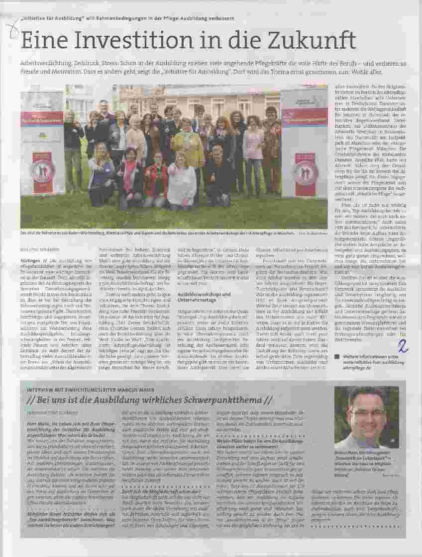 Vorschauseite 1: Eine Investition in die Zukunft
