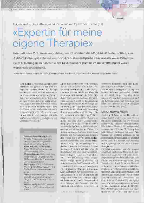 Vorschauseite 1: Expertin für meine eigene Therapie
