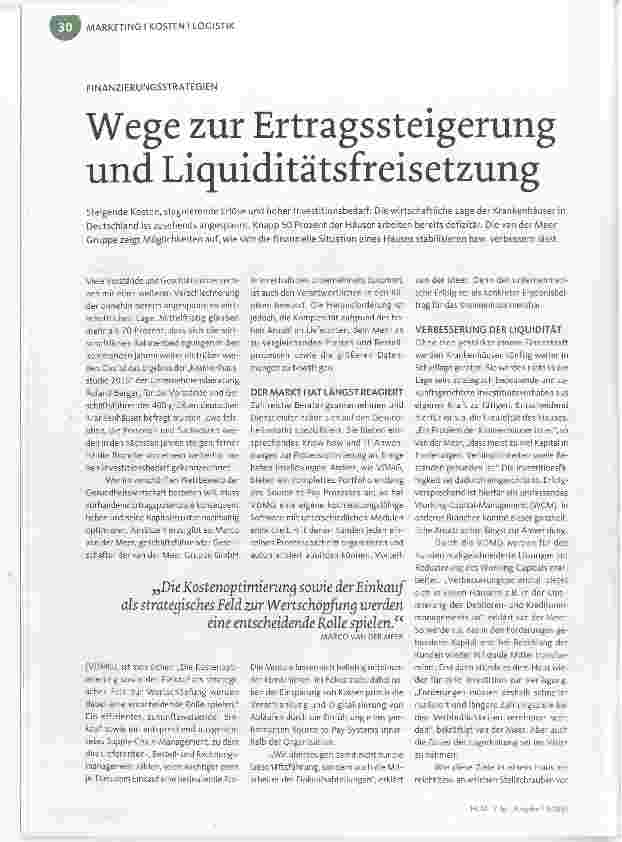 Vorschauseite 1: Wege zur Ertragssteigerung und Liquiditätsfreisetzung