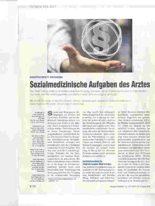 Vorschauseite 1: Sozialmedizinische Aufgaben des Arztes