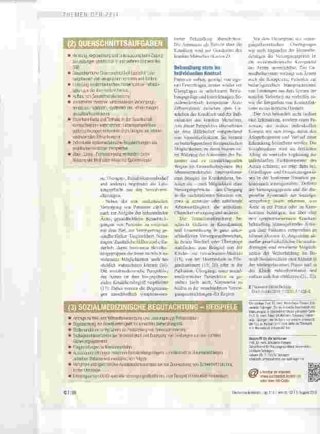 Vorschauseite 3: Sozialmedizinische Aufgaben des Arztes