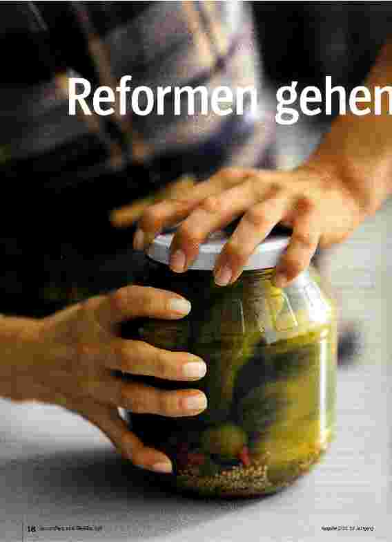 Vorschauseite 1: Reformen gehen ans Eingemachte
