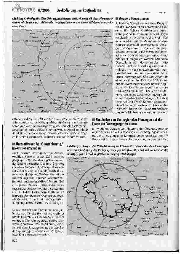 Vorschauseite 4: Maßnahmen und Entscheidungen unterstützen durch Geokodierung von Routinedaten