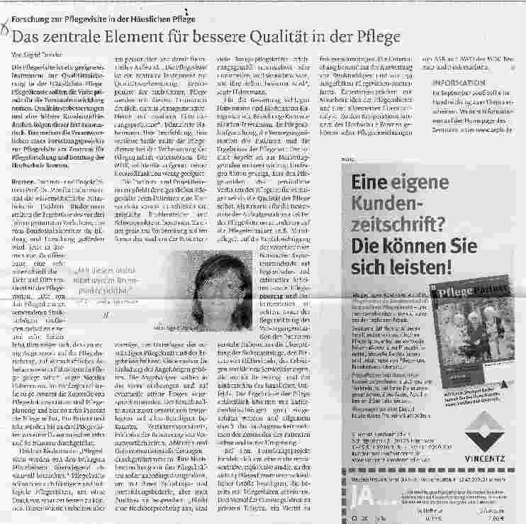Vorschauseite 1: Das zentrale Element für bessere Qualität in der Pflege