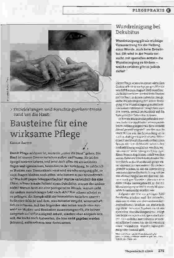 Vorschauseite 1: Bausteine für eine wirksame Pflege