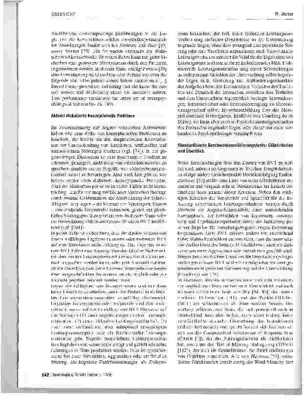 Vorschauseite 4: Beschwerdenvalidierungstests und die Konsequenzen für die klinische und Forschungspraxis