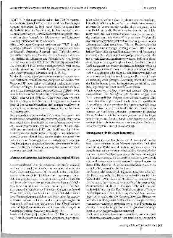 Vorschauseite 5: Beschwerdenvalidierungstests und die Konsequenzen für die klinische und Forschungspraxis