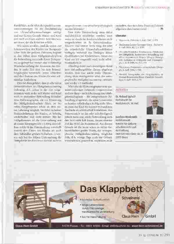 Vorschauseite 4: Die angeborene Hüftgelenksdysplasie Klinik und Haftungsfragen