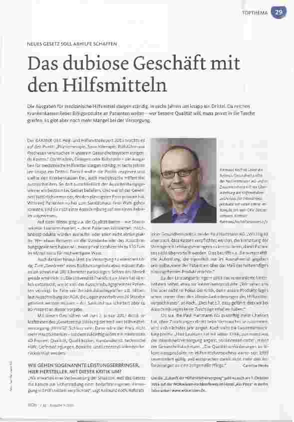 Vorschauseite 1: Das dubiose Geschäft mit den Hilfsmitteln
