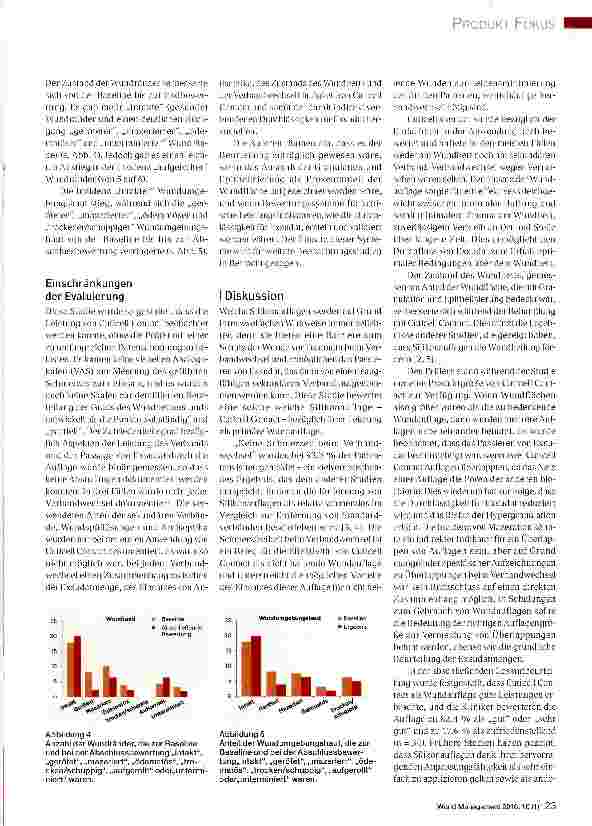 Vorschauseite 5: Cuticell Contact in der täglichen Praxis - multizentrische klinische Bewertung einer Silikonwundauflage