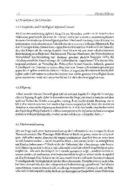 Vorschauseite 4: Körperlichkeit und Kommerzialisierung Zur theologisch-ethischen Problematik der Leihmutterschaft