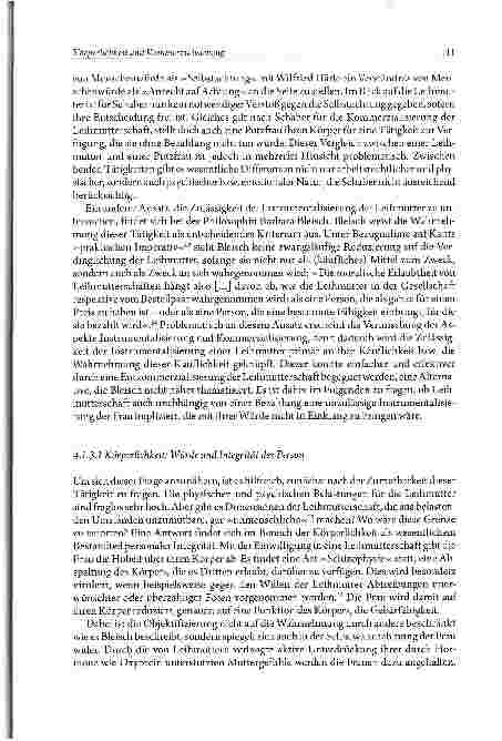 Vorschauseite 5: Körperlichkeit und Kommerzialisierung Zur theologisch-ethischen Problematik der Leihmutterschaft