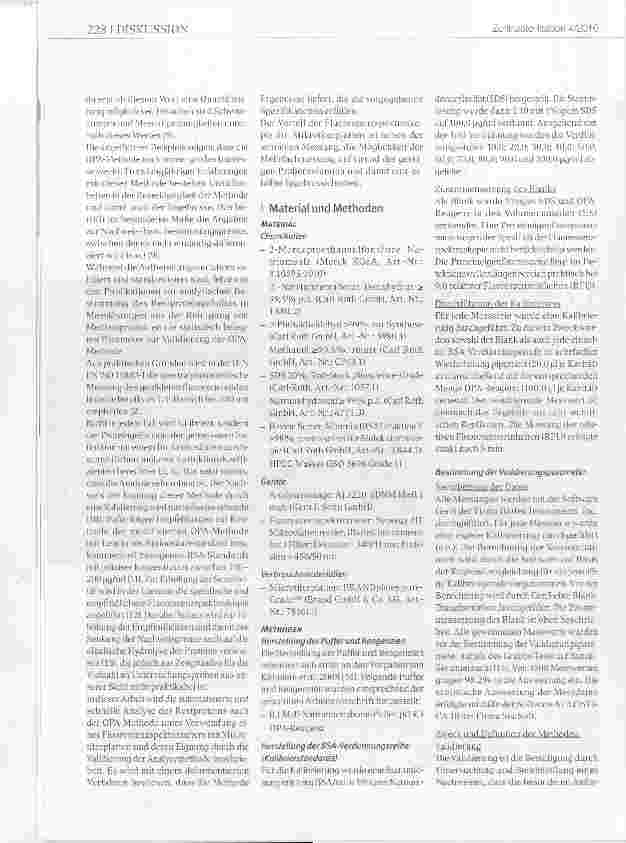 Vorschauseite 2: Validierung der OPA-Methode zur sensitiven Proteinbestimmung mit einem Mikroplattenreader