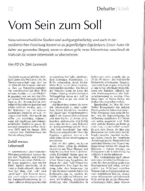 Vorschauseite 1: Vom Sein zum Soll