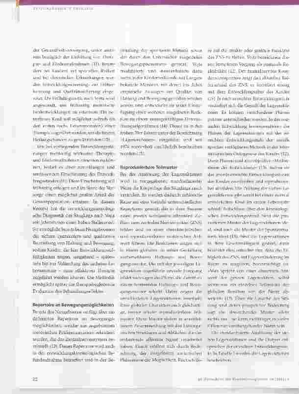 Vorschauseite 2: Die Lagereaktionen modifiziert nach Vojta