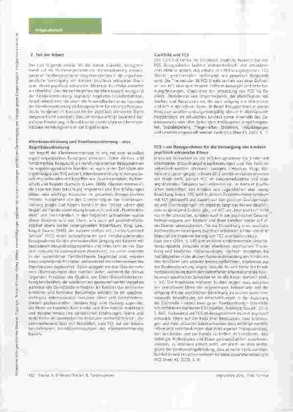 Vorschauseite 6: Familie denken Kinder psychisch erkrankter Eltern in der Ergotherapie