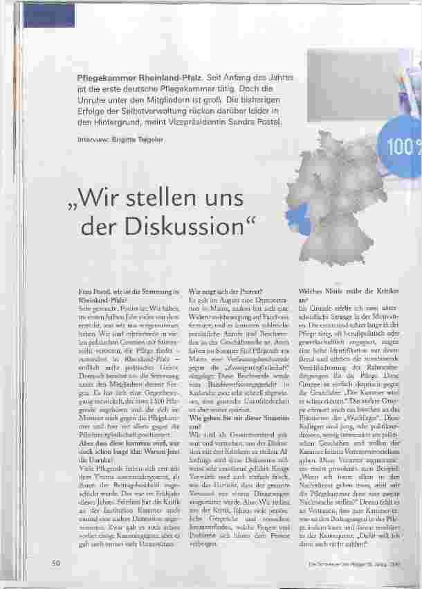 Vorschauseite 1: Wir Stellen uns der Diskussion