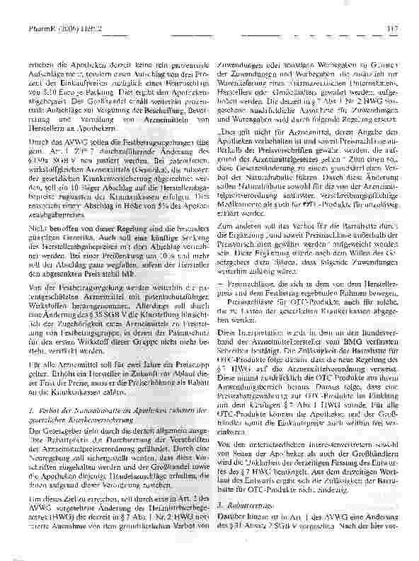 Vorschauseite 2: Das neue Arzneimittelversorgungs-Wirtschaftlichkeitsgesetz - AVWG