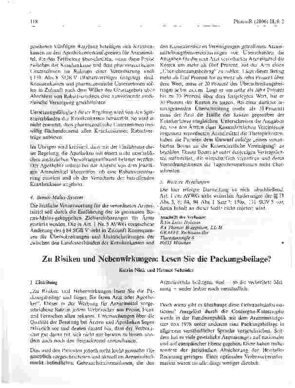 Vorschauseite 3: Das neue Arzneimittelversorgungs-Wirtschaftlichkeitsgesetz - AVWG