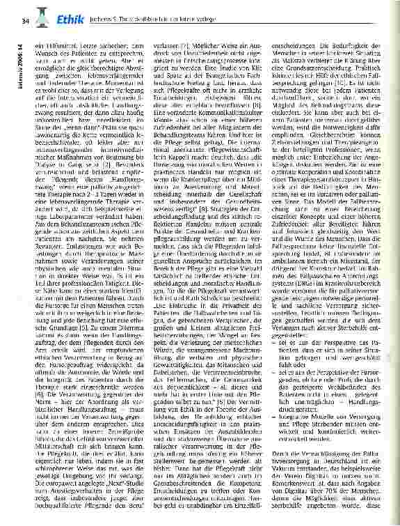 Vorschauseite 2: Therapieabbruch in der IntensivpflegeEine Perspektive der Pflege
