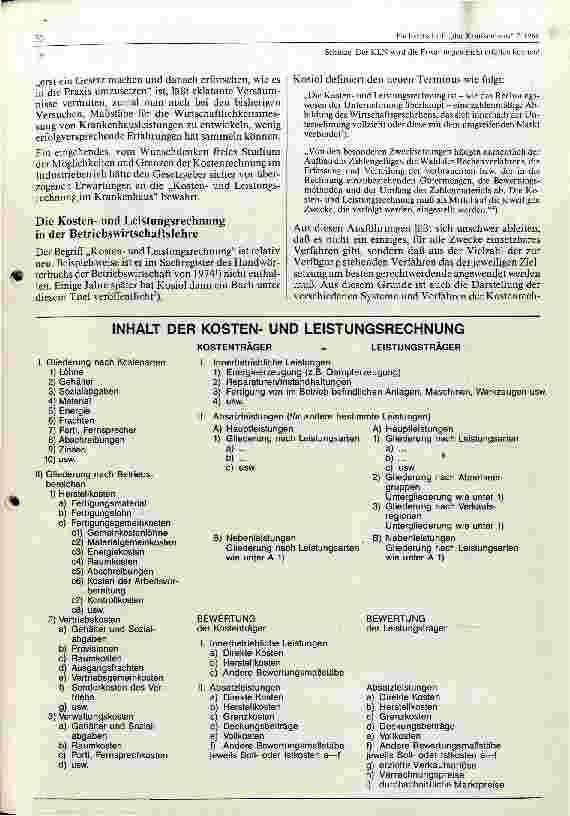 Vorschauseite 3: Der KLN wird die Erwartungen nicht erfüllen können