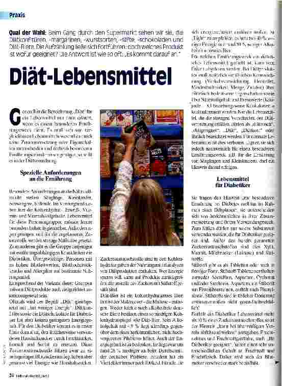 Vorschauseite 1: Diät-Lebensmittel