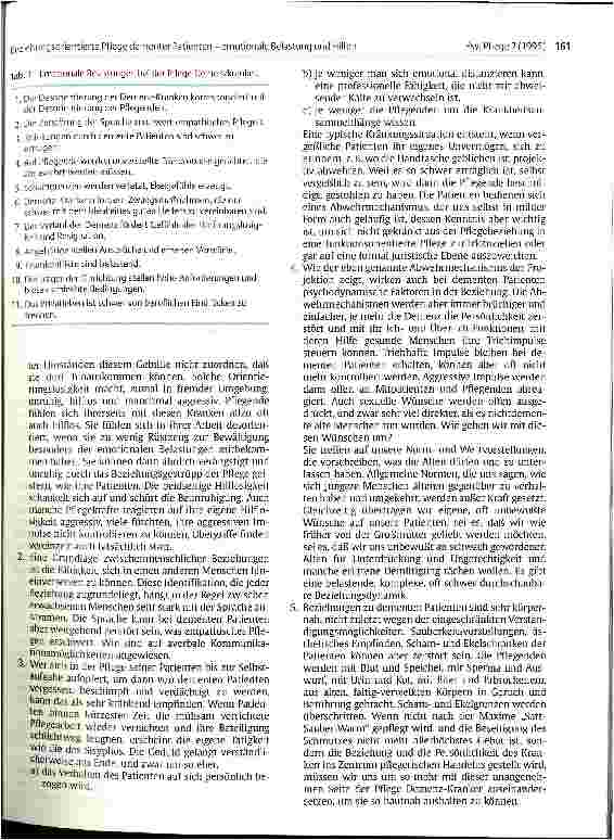 Vorschauseite 2: Beziehungsorientierte Pflege dementer Patienten - emotionale Belastung und Hilfen