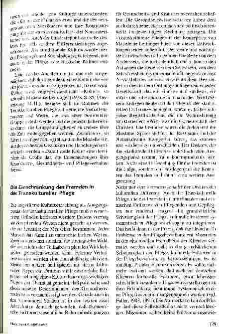 Vorschauseite 3: Vom Umgang mit dem Fremden - der Beitrag der Ethnologie zur Pflege