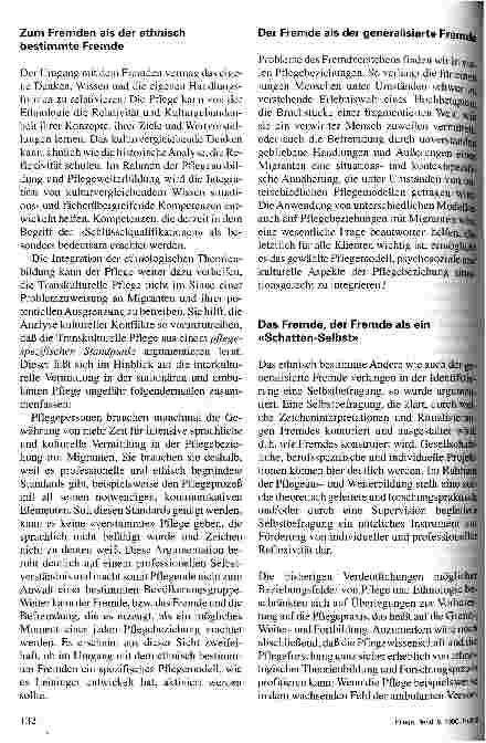 Vorschauseite 6: Vom Umgang mit dem Fremden - der Beitrag der Ethnologie zur Pflege
