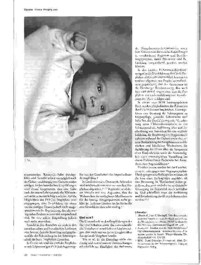 Vorschauseite 4: Crede-Prophylaxe? - Einen Augenblick, bitte
