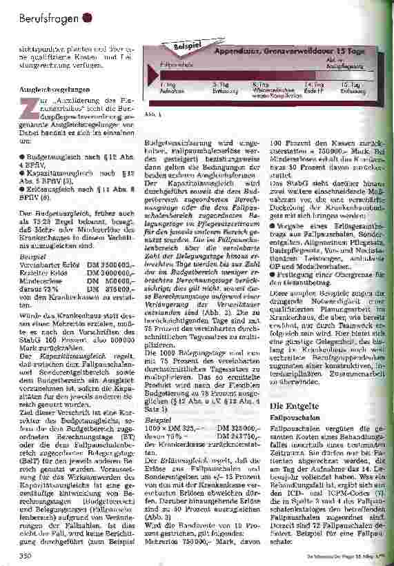 Vorschauseite 3: Was bringt die Bundespflegesatzverordnung 1995 für die Krankenpflege?