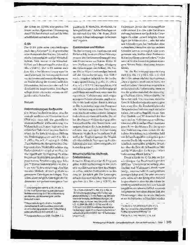 Vorschauseite 5: HTA in den Entscheidungsprozessen des IQWiG und G-BA